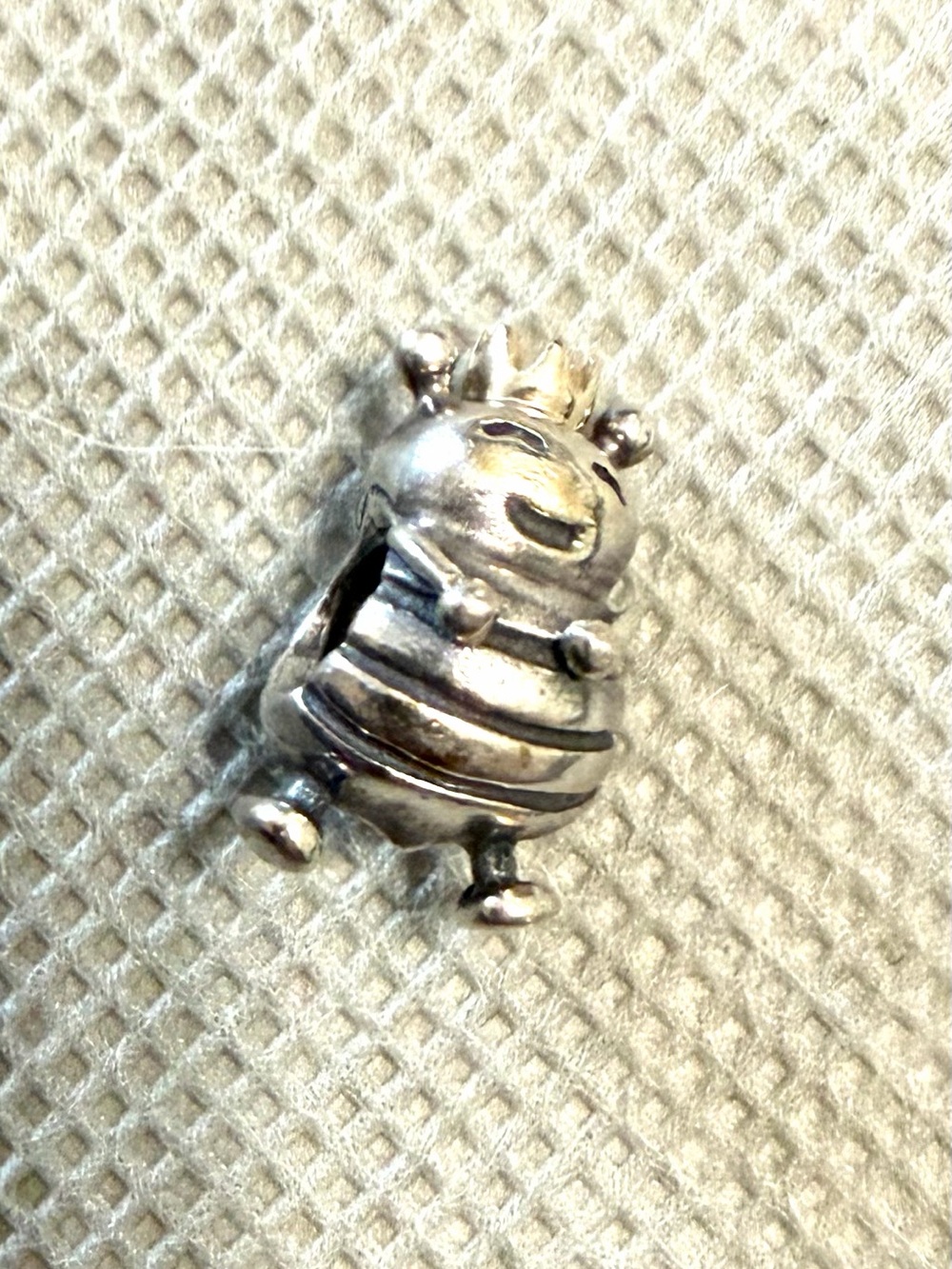 Pandora Sterling Silver & 14k Gold Queen Bee Charm #790227